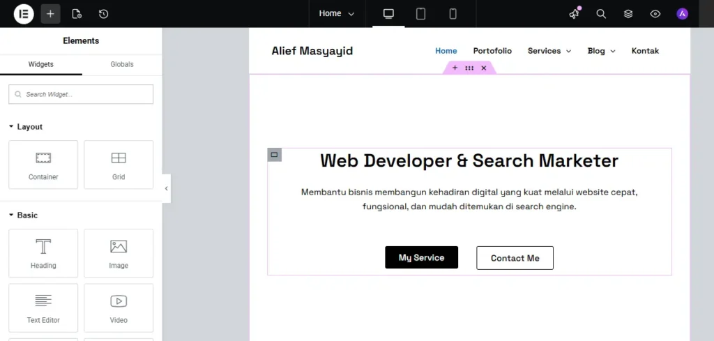 Edit Tampilan Interface Website dengan Web Builder WordPress