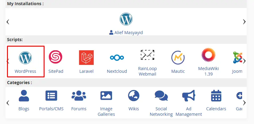 Instalasi WordPress di Hosting