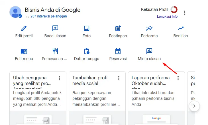 Membuat Link Ulasan di Google Bisnis