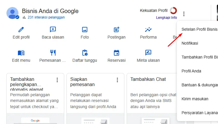 Menghapus Bisnis di Google
