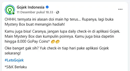 Contoh Tone of Voice Gojek