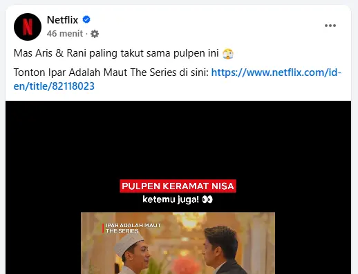 Contoh Tone of Voice Netlflix