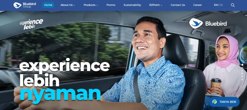 Contoh Website Rental Mobil Goldenbird