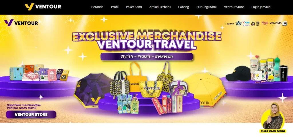 Contoh Website Umroh Ventour