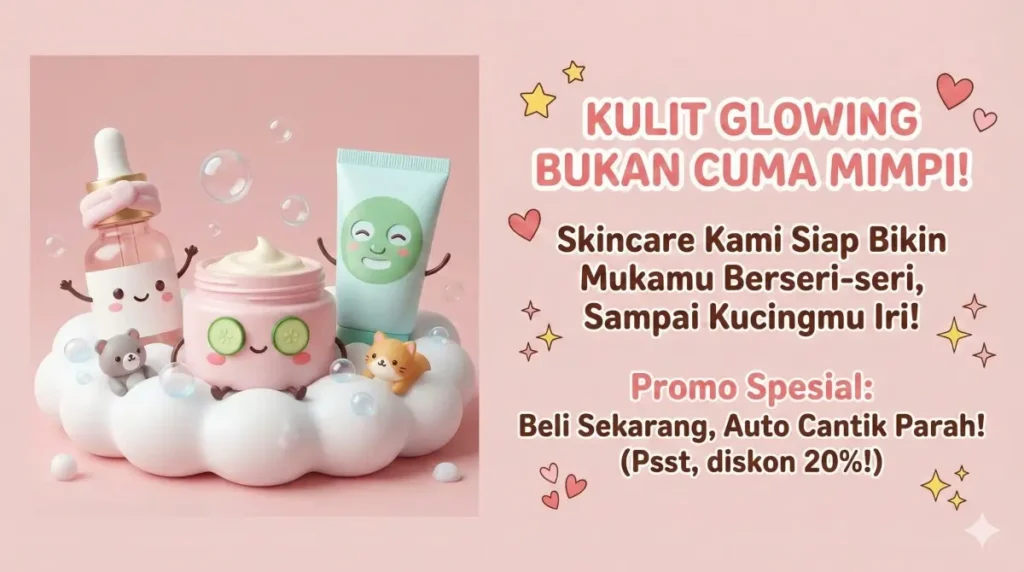 Kata-Kata Promosi Skincare Lucu