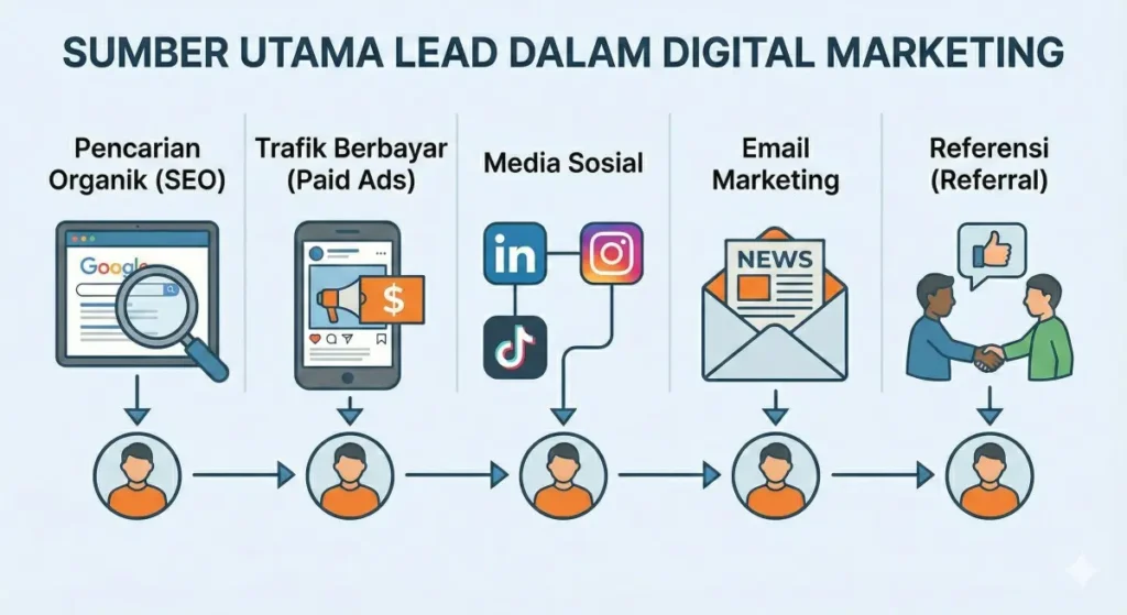 Sumber Mendapatkan Lead di Digital Marketing