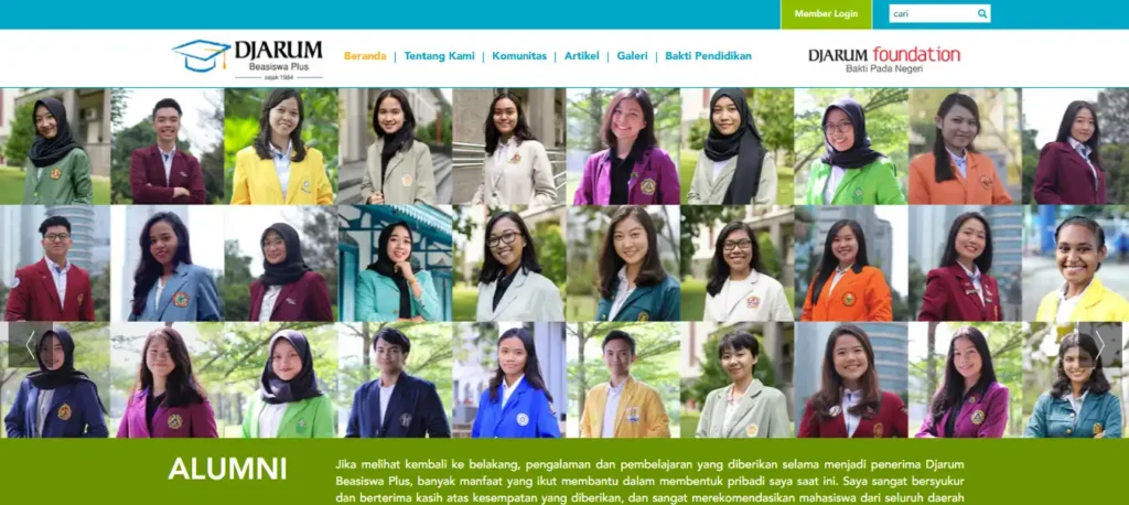 Website Djarum Beasiswa Plus
