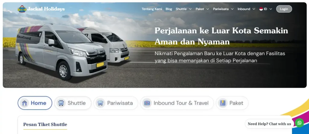 Website Jackal Holidays