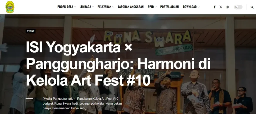 Website Kalurahan Panggungharjo