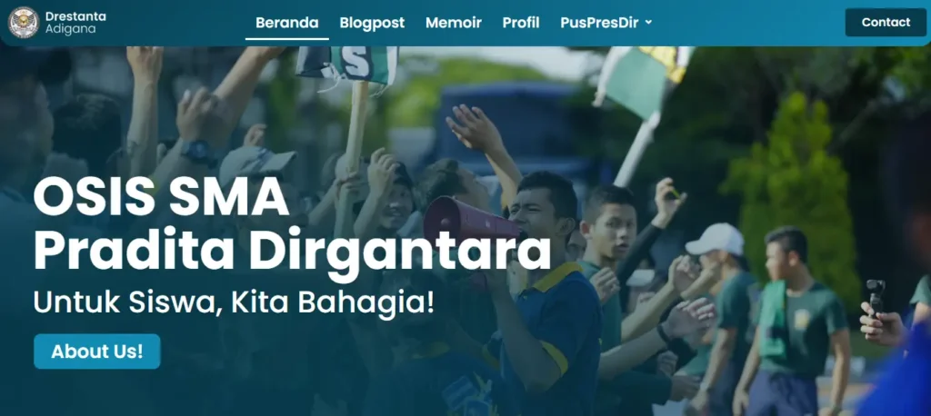 Website OSIS SMA Pradita Dirgantara