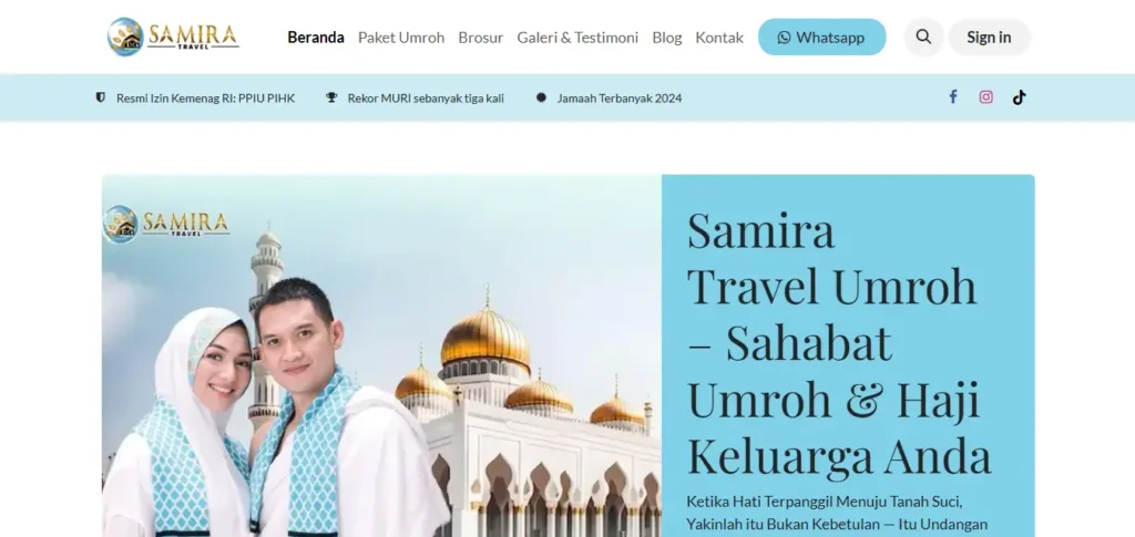 Website Samira Travel